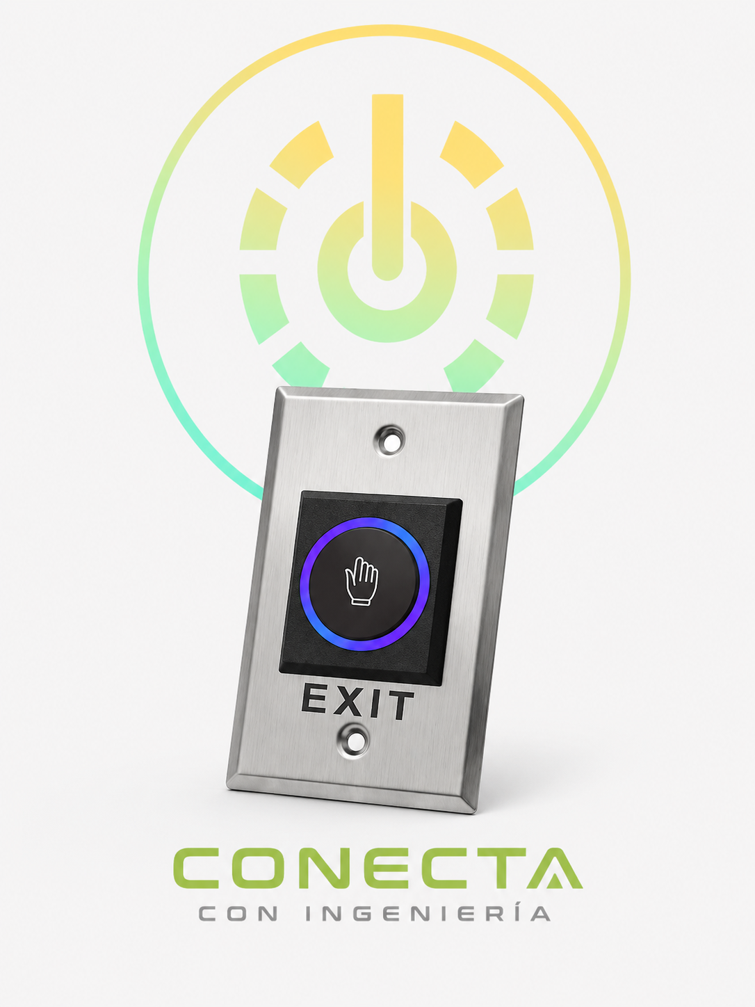 Botón De Salida Touch, Ideal Para Apertura De Puertas Sin Contacto