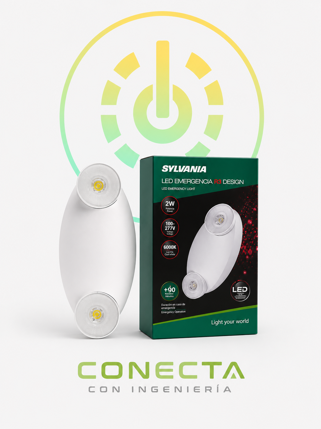 LED EMERGENCIA | R3 | DESIGN | 2W | 100 - 277V | SYLVANIA