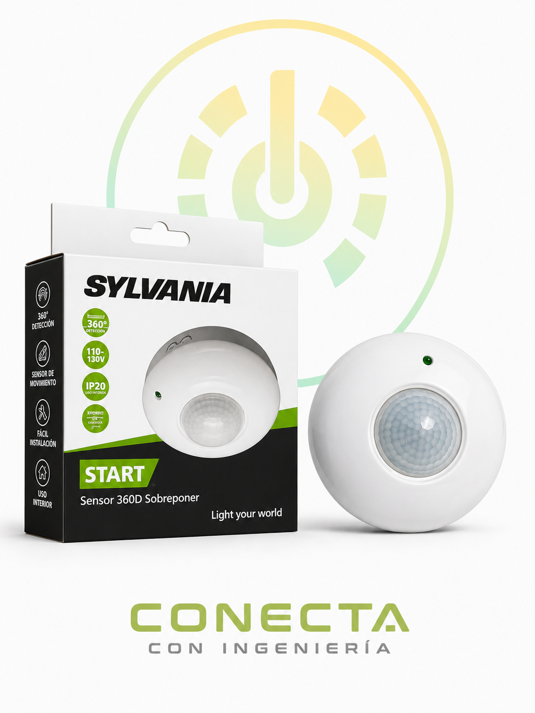 SYLVANIA | SENSOR SOBREPONER | 360° | 110 - 130V | IP 20
