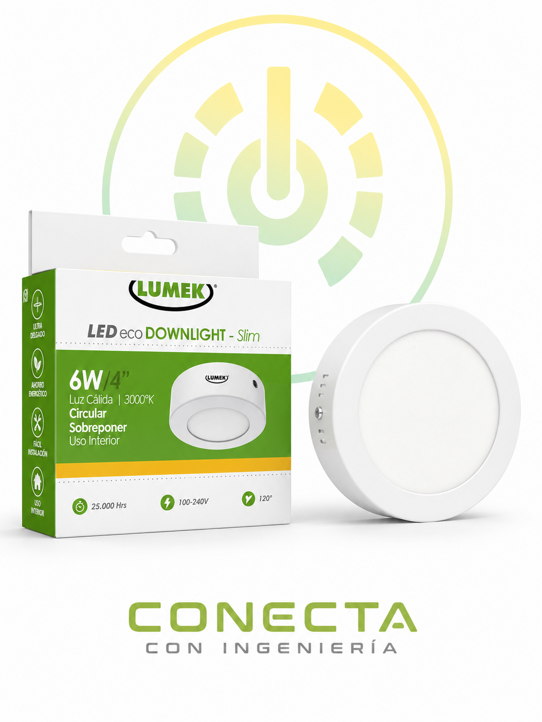 LUMEK | LED | 6W | CIRCULAR SOBREPONER