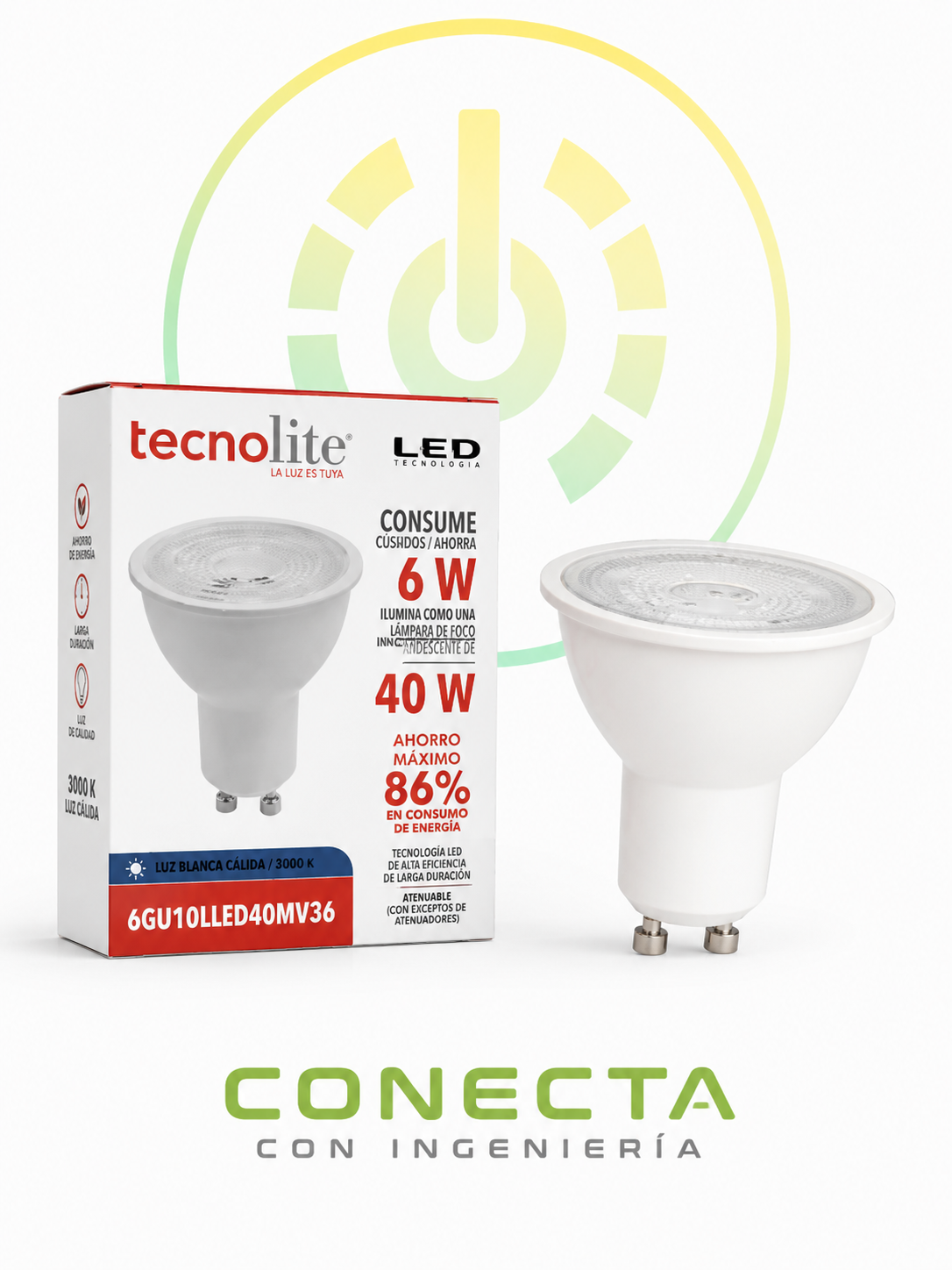 TECNOLITE | LED | 6W | INTERIOR | FOCO