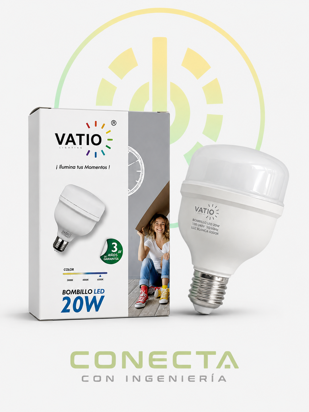 BOMBILLO LED | 20 W | 100V - 240V | LUZ BLANCA