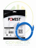 PATCH CORD UTP CAT 6 5FT AZUL