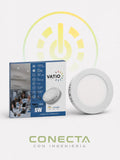 PANEL LED SOBREPONER | 6W | 100V - 240V | LUZ BLANCA