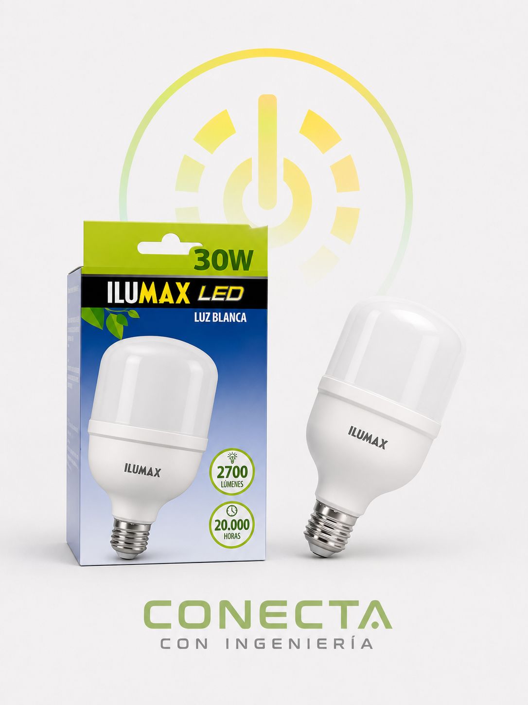 ILUMAX | LED | LUZ BLANCA | 30W | 100 - 240V