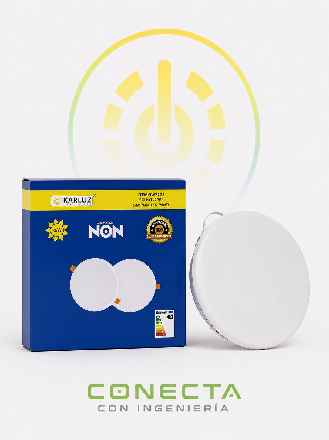 LAMPARA LED PANEL | 36W | 265V | LUZ BLANCA