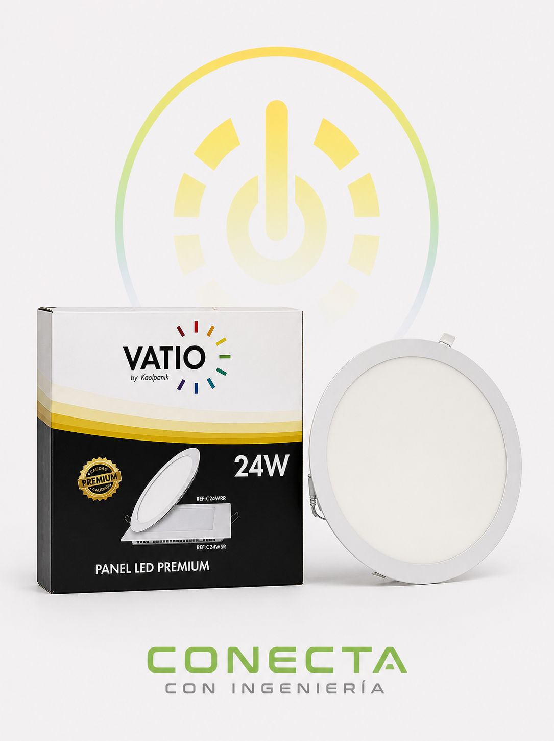 PANEL LED | INCRUSTAR | 24W | 100 - 240V | LUZ BLANCA