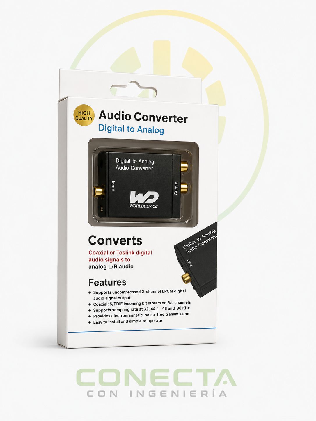AUDIO CONVERTIDOR | 2 CHANNEL | 24 BITS | DIGITAL TO ANALOG